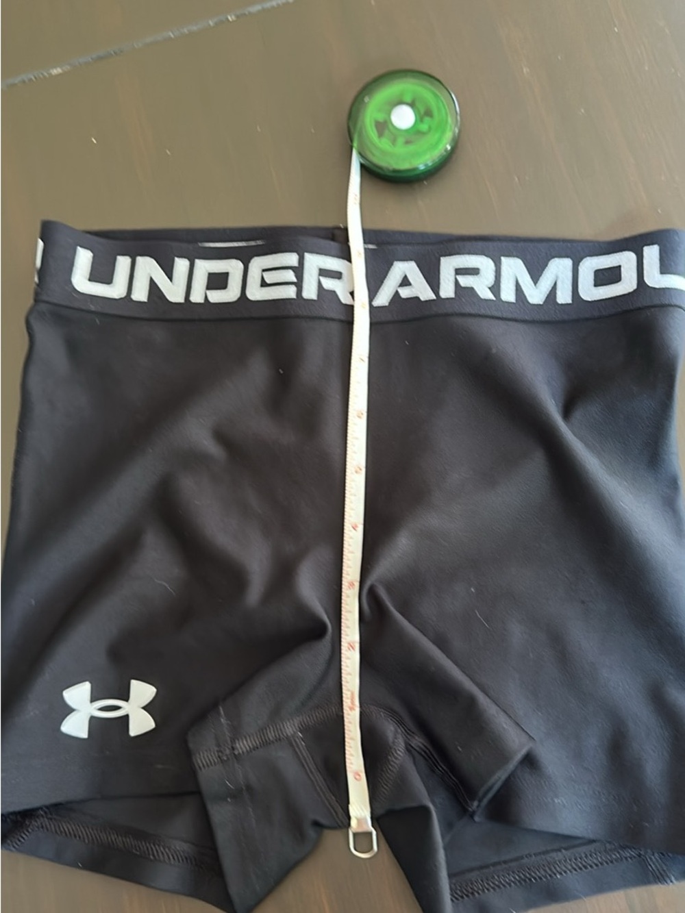 Under Armour Black Compression Leggings with White Logo